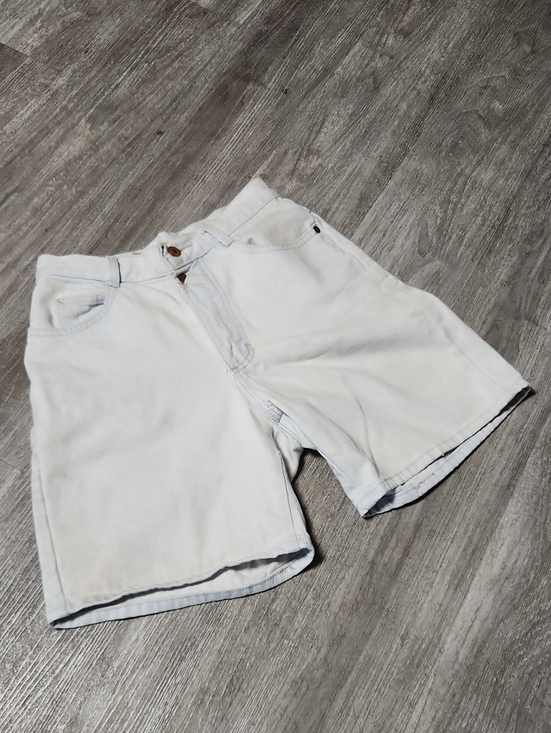 Lee Pants - Lee White Denim Shorts with Tan Patch